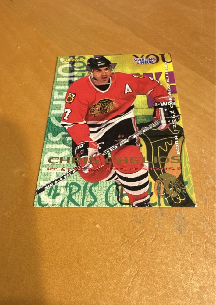 1994-95 Fleer - Chris Chelios #39 Blackhawks