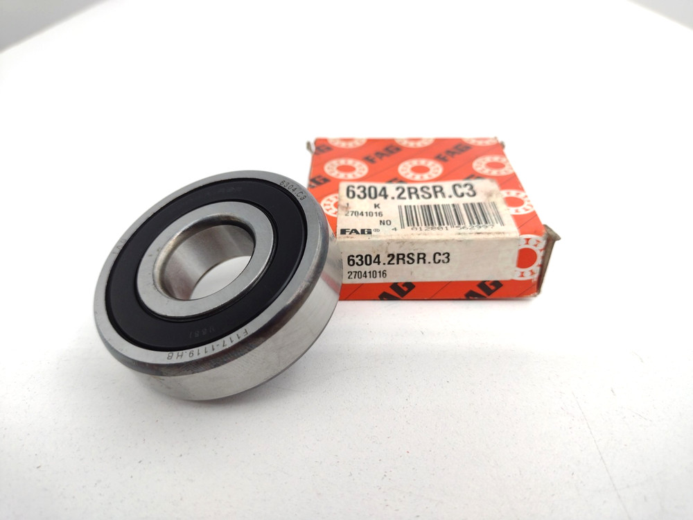 *** FAG 6304 2RSR.C3 Radial Deep Groove Ball Bearing 20 mm Bore