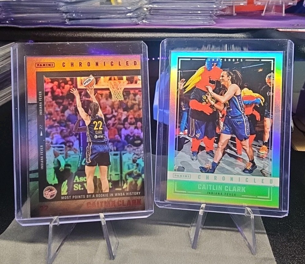 2025 Panini Chronicled Caitlin Clark Red Holo Foil Parallel🔥📈BONUS CLARK🔥👀📈
