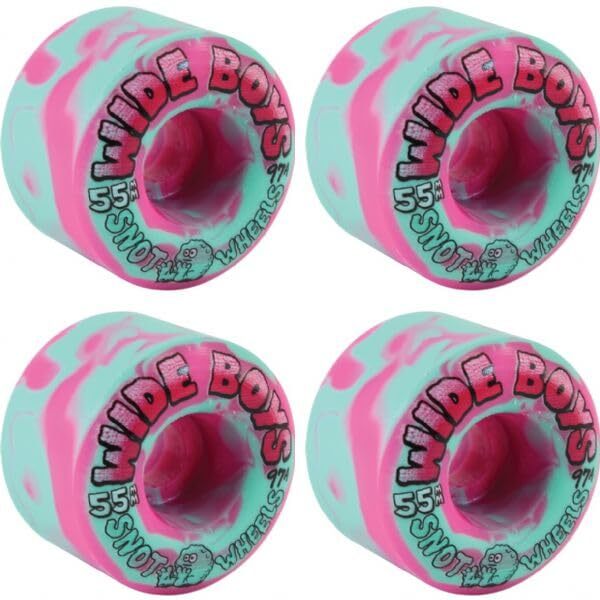 Snot Wheel Co. Wide Boys Skateboard Wheels - 55mm 97a (Set of 4)