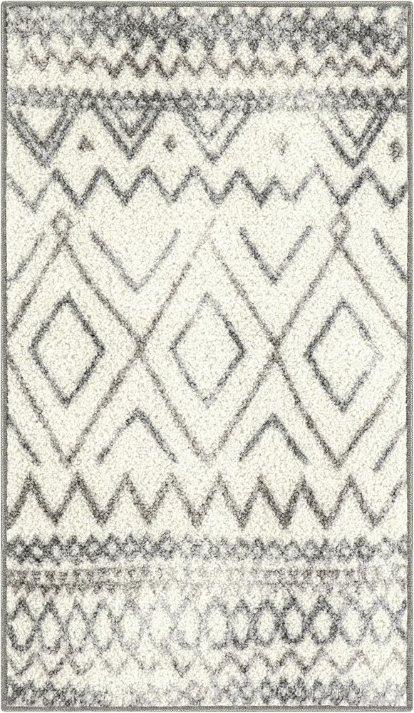 Diamond Modern Distressed Kitchen Rugs Non Skid Accent Area Floor Mat 18 X 210