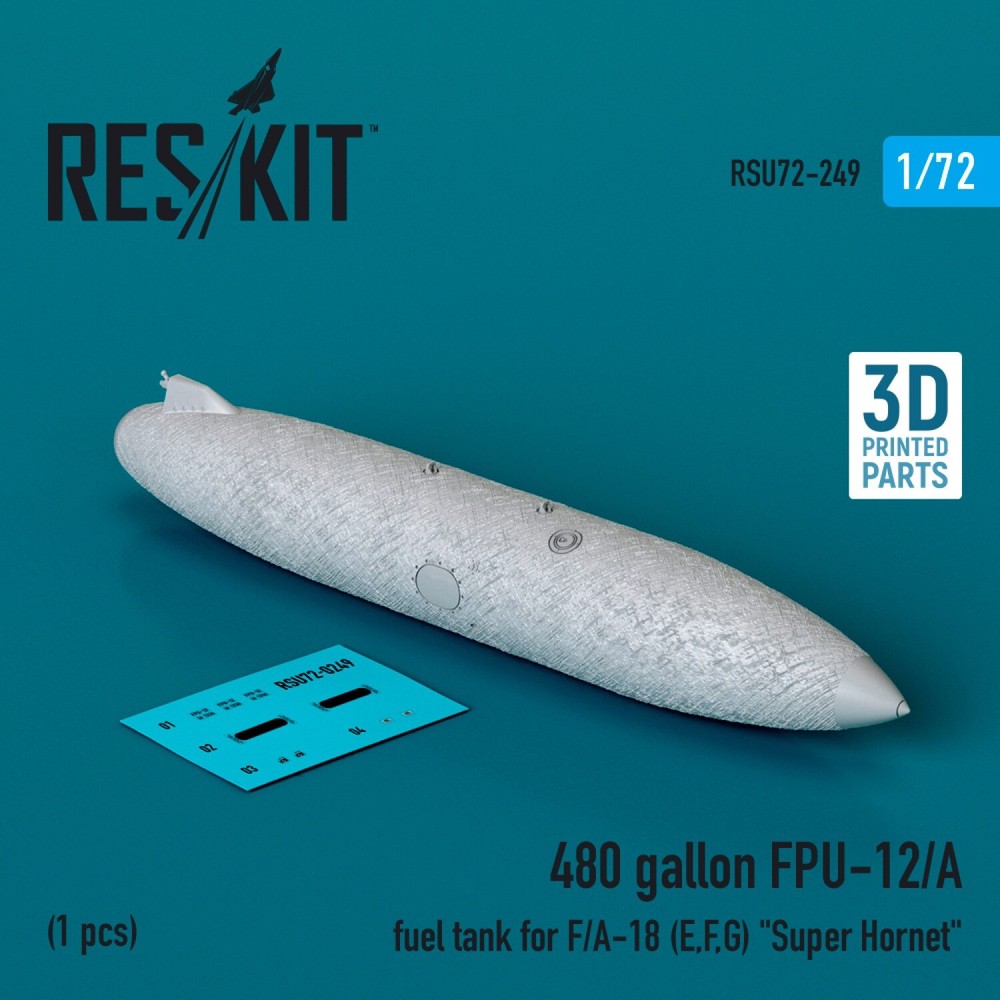 1:72 F/A-18 Super Hornet FPU-12/A 480-Gallon Fuel Tank - RSU72-0249  