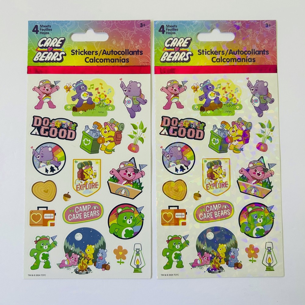 CAREBEARS stickers Glossy & Holographic | 4 total sheets - NEW! by Sandylion