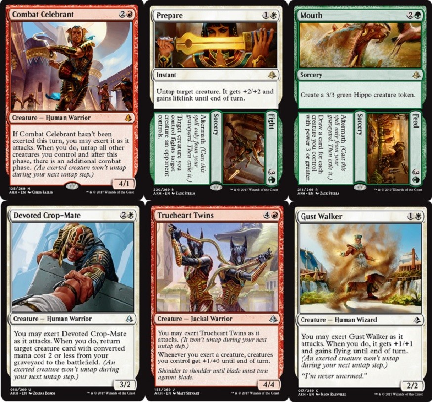 Naya Exert Deck with Combat Celebrant and Gust Walker - MTG 60 Cards