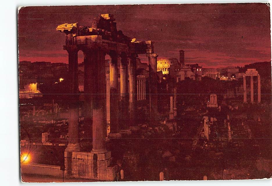 Postcard The Roman Forum Rome Italy