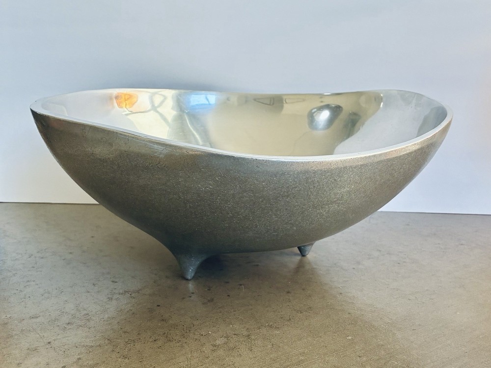 Wilton Armetale Mid-Century Biomorphic Bowl Modernist Bruce FoxOriginal Label ￼