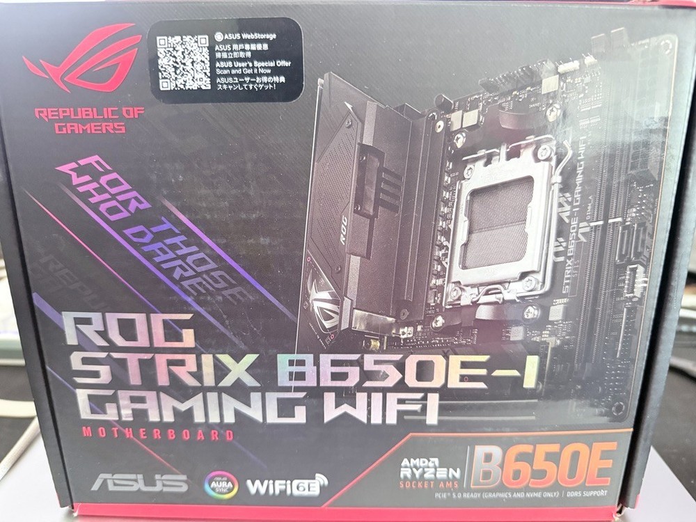 ASUS ROG STRIX B650E-I GAMING WIFI Socket AM5 AMD Motherboard - 90MB1BI0-M0AAY0