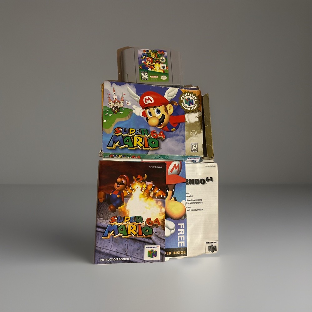 Super Mario 64 Nintendo 64 N64 Complete CIB Tested Authentic Ships Fast