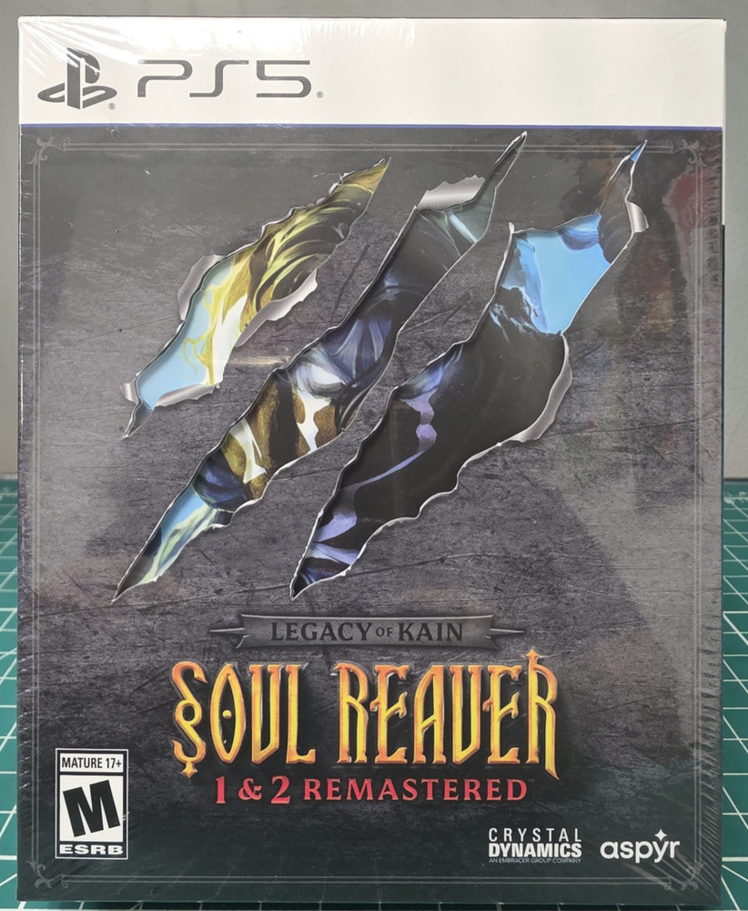 Legacy of Kain Soul Reaver 1+2 Remastered Deluxe Ed. (Sony PS5, 2025) Brand New!