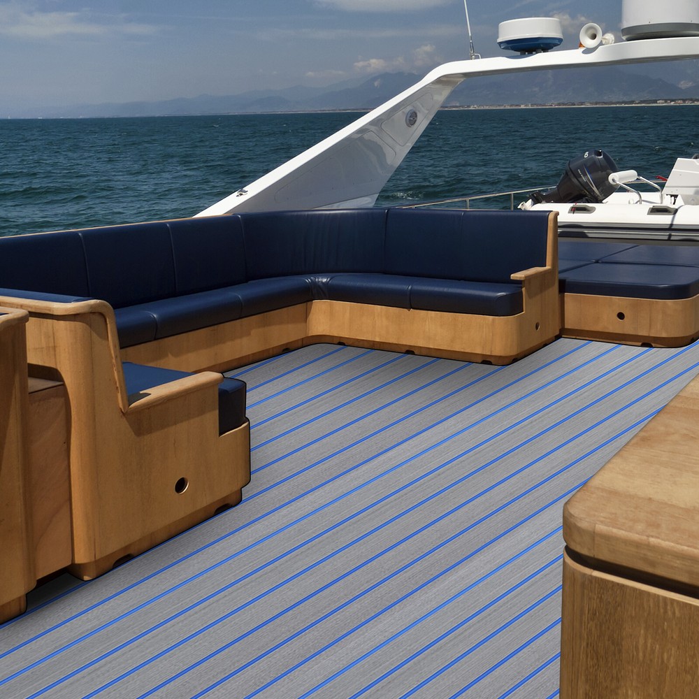 6mm EVA Foam Faux Teak Marine Boat Decking Mat Anti Skid Mat Yacht Carpet HOT