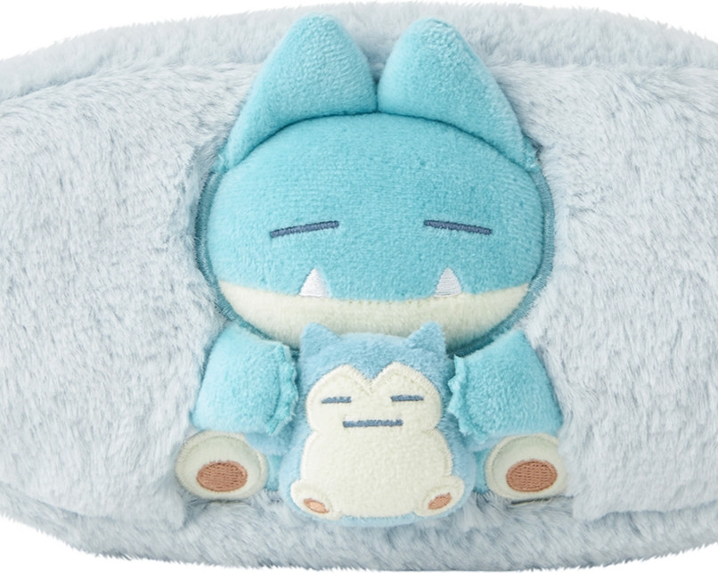 NEW Pokemon Center Original Little Daydream Munchlax & Snorlax Fuzzy Pouch Japan