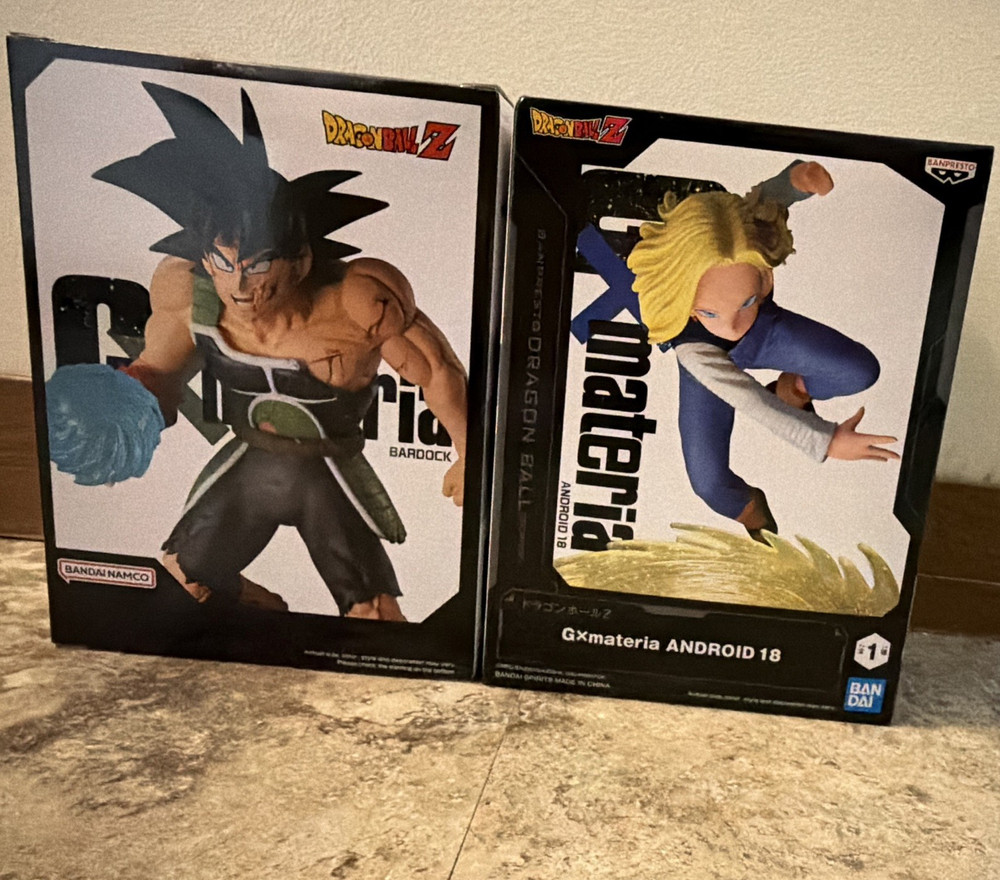 BANPRESTO Dragon Ball Z GXmateria Bardock & Android 18 Figures