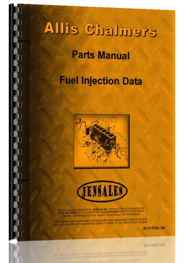Allis Chalmers Injection Pump Parts Manual for Bosch & Roosa Models