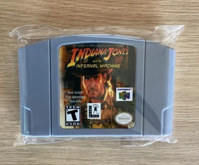 Indiana Jones and the Infernal Machine Nintendo 64 N64 2000 Rare Retro Game