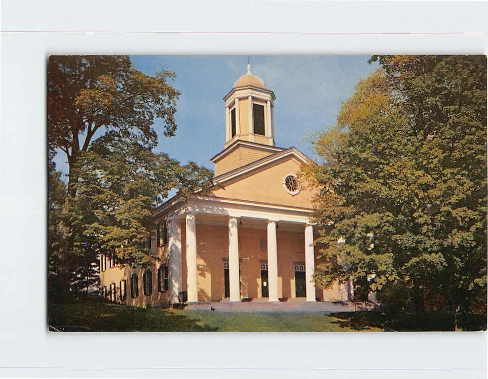 Postcard College Hall Amherst College Amherst Massachusetts USA
