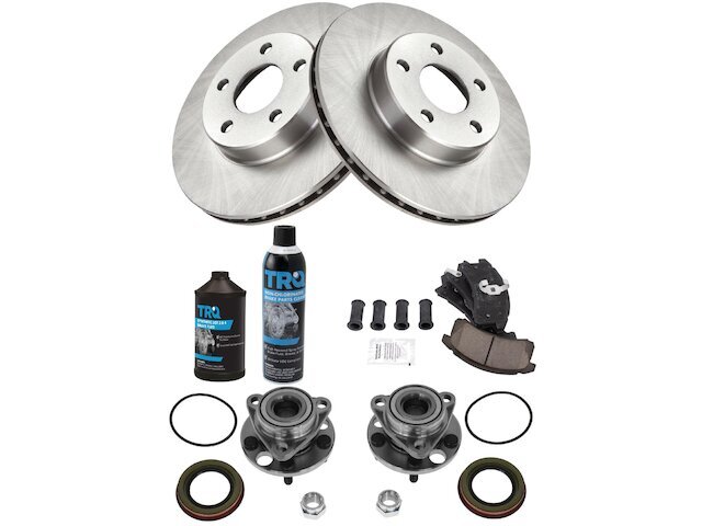 Front Brake Pad and Rotor and Wheel Hub Kit fits Chevy Corsica 1992-1995 35KRFW