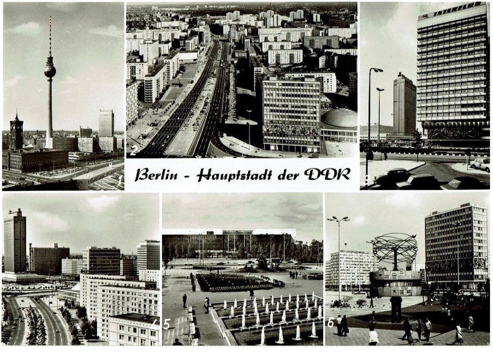 Postcard: East Berlin 1976 - Hauptstadt der DDR,  
