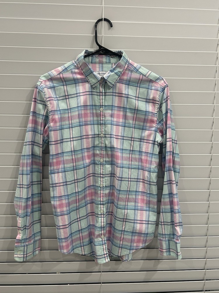Southern Tide Button Down Shirt Multicolor Plaid Size Medium