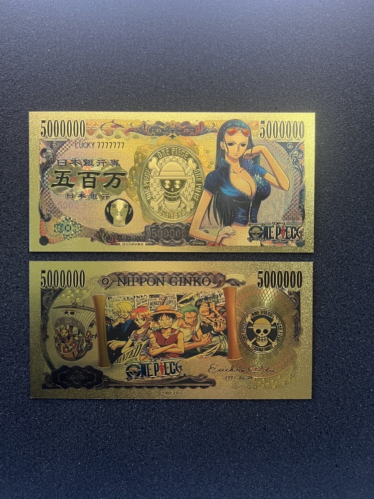 Nico Robin - 24k Gold Foil Banknote - One Piece Anime