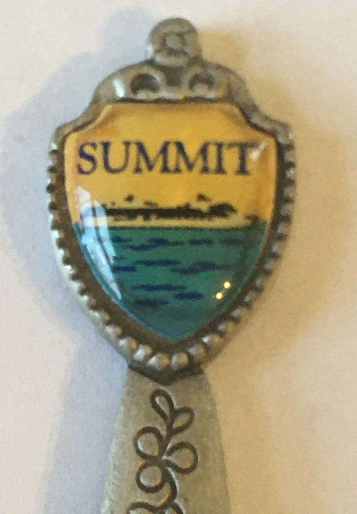 Summit Cruise Ship Pewter Vintage Souvenir Spoon Collectible