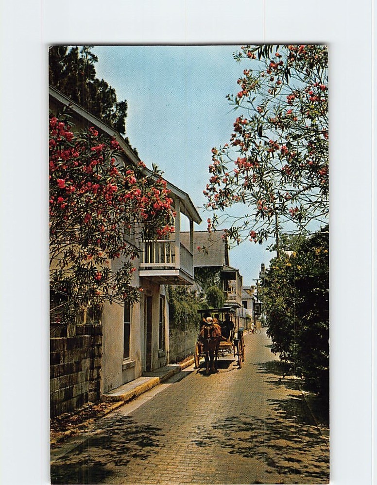 Postcard Aviles Street Saint St. Augustine Florida USA North America