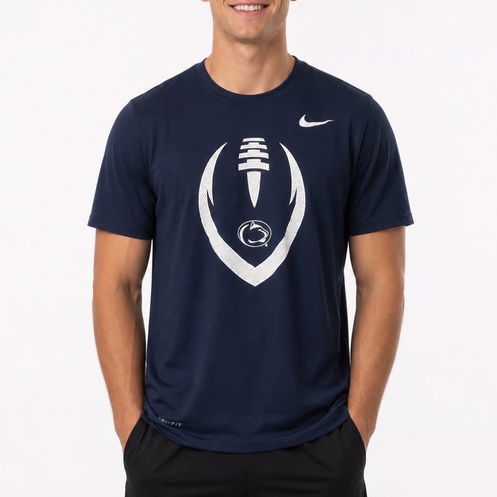 Nike Penn State Nittany Lions Dri-FIT T-Shirt Mens Medium Navy Blue