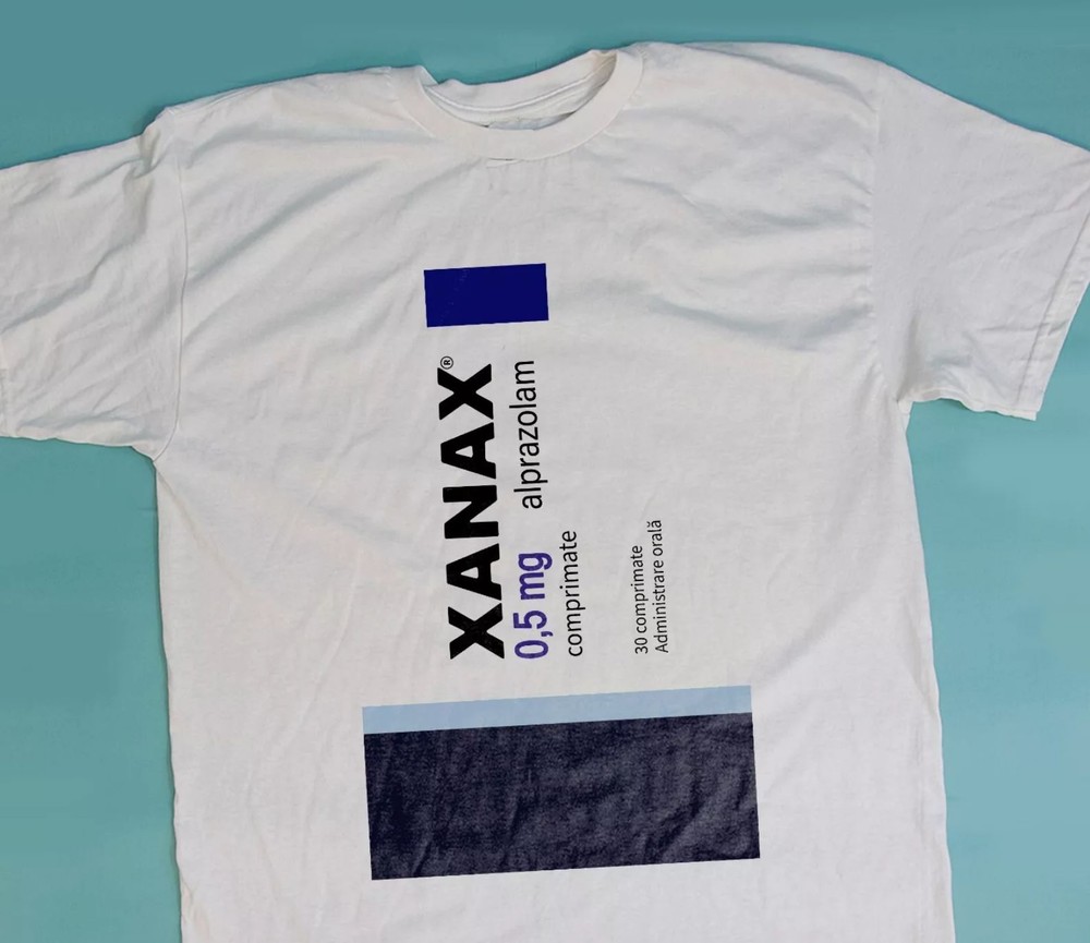 Camiseta Xanax 0,5 mg Música Divertida S-5XL