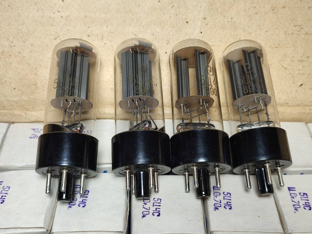 NOS/NIB Russian 5C4S = 5Z4 / CV1863 Tubes 1985-89 Lot of 4pcs