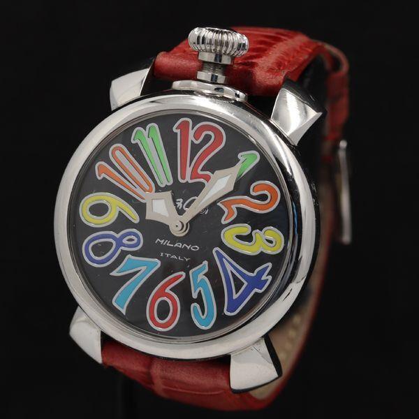 Gaga Milano Manuale 40 QZ Black Dial Ladies Watch Japan Movement 5020