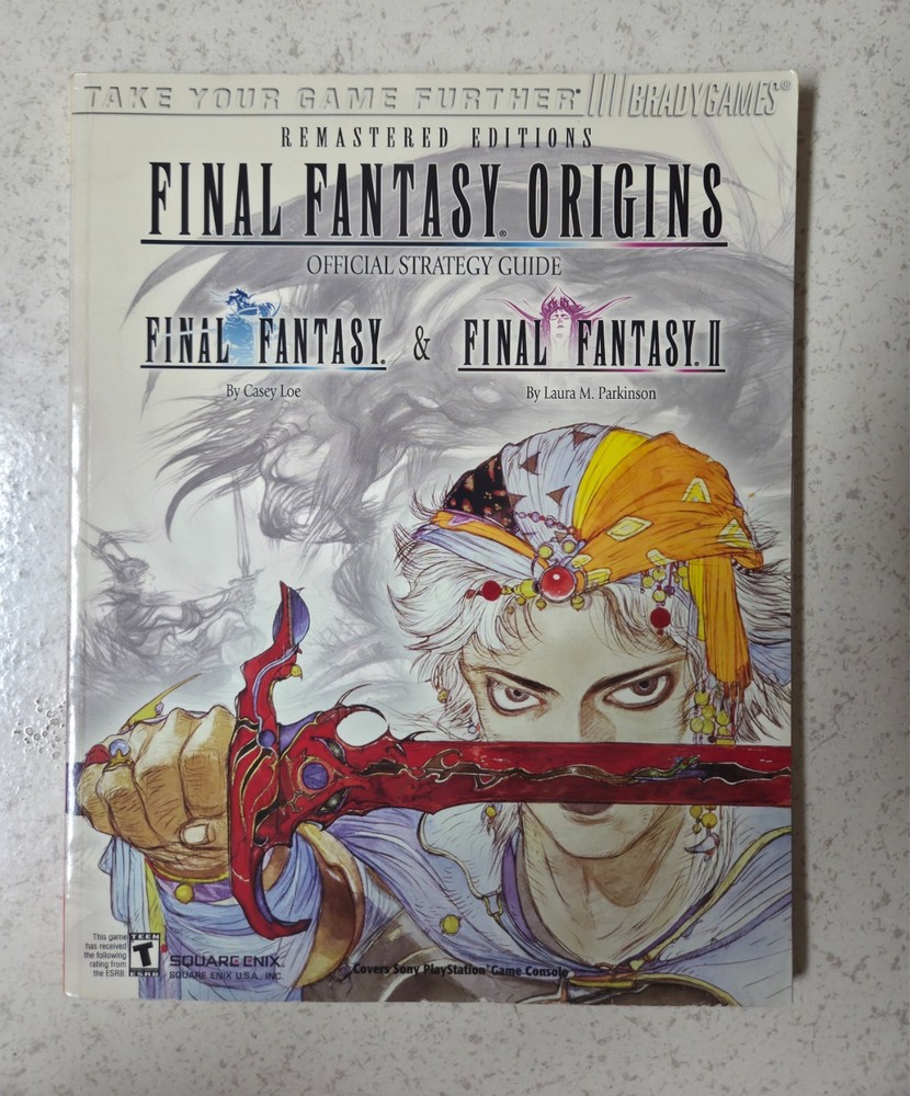 Final Fantasy Origins Brady Games Strategy Guide Very Rare! Ff I & Ii Remastered