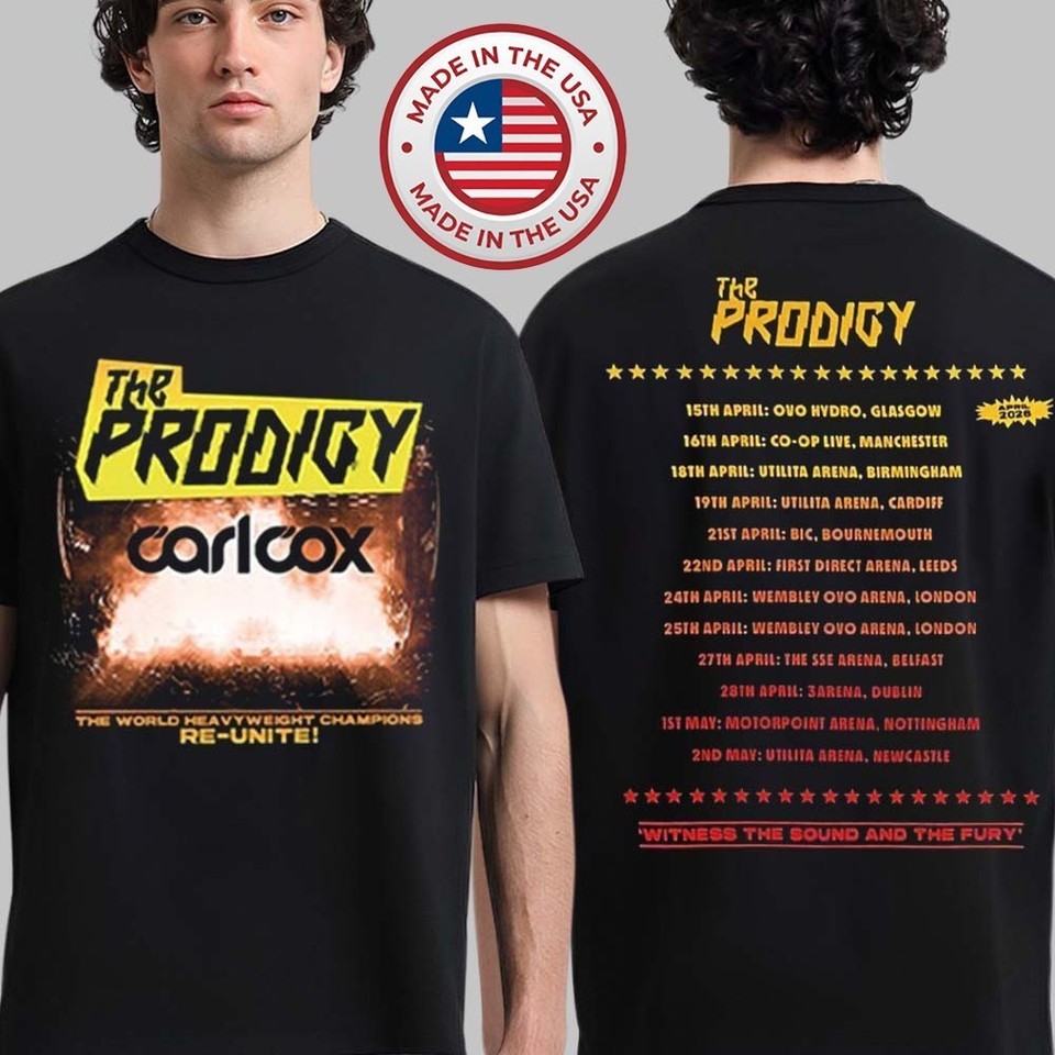 The Prodigy Warriors Dance UK And Ireland Arena Tour 2026 Merch T-Shirt