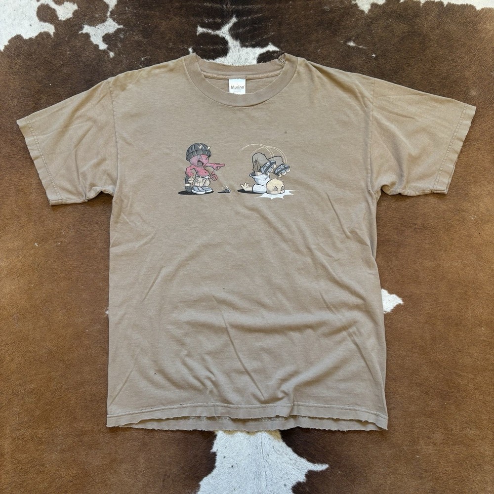 Vintage 90s World Industries Skating Devil T Shirt Mens Size L RARE