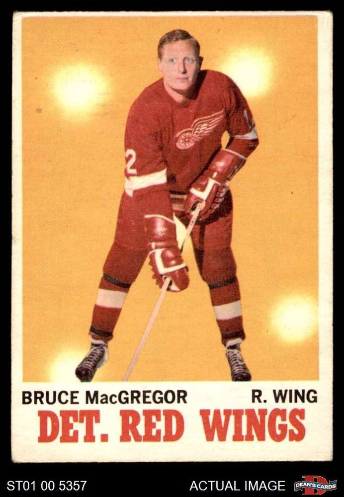 1970 O-Pee-Chee #27 Bruce MacGregor Red Wings 3 - VG