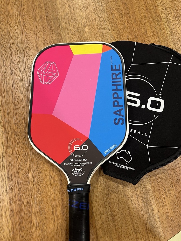 Six Zero Sapphire Parti 13mm Premium Pickleball Paddle