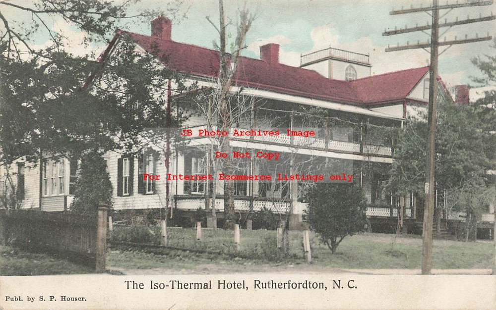 NC, Rutherfordton, North Carolina, Iso-Thermal Hotel, SP Houser Pub