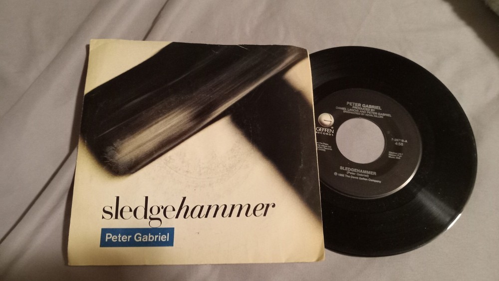 Peter Gabriel 45 Sledgehammer / Don't Break This Rhythm  w/PS D 50