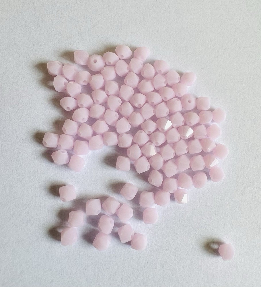 100pc Swarovski Crystal Rose Alabaster 4mm Bicone 5301Beads