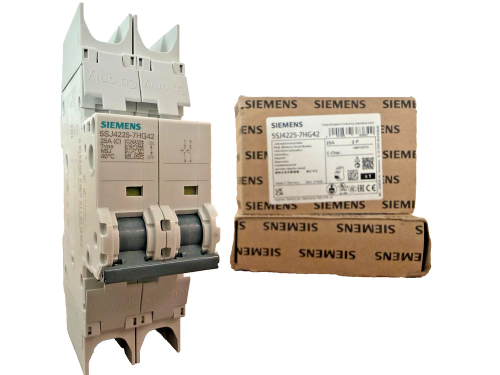 Siemens SENTRON 5SJ4225-7HG42 Miniature Circuit Breaker | 25A, 2-Pole