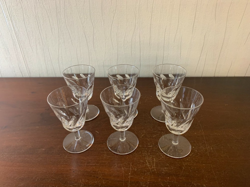 6 Crystal Wine Glasses From Saint Louis (Price Per Unit)