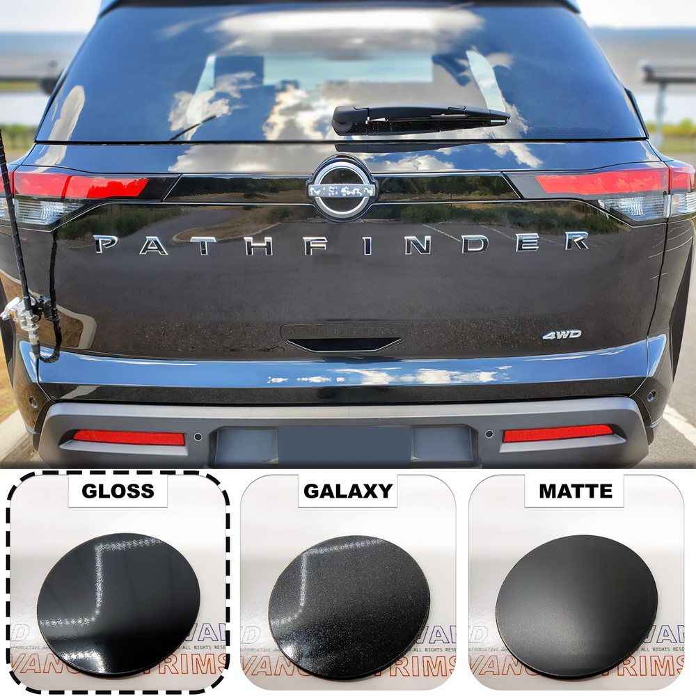 Rear Overlay Letters Inserts for Nissan Pathfinder NOT VINYL in Gloss Black