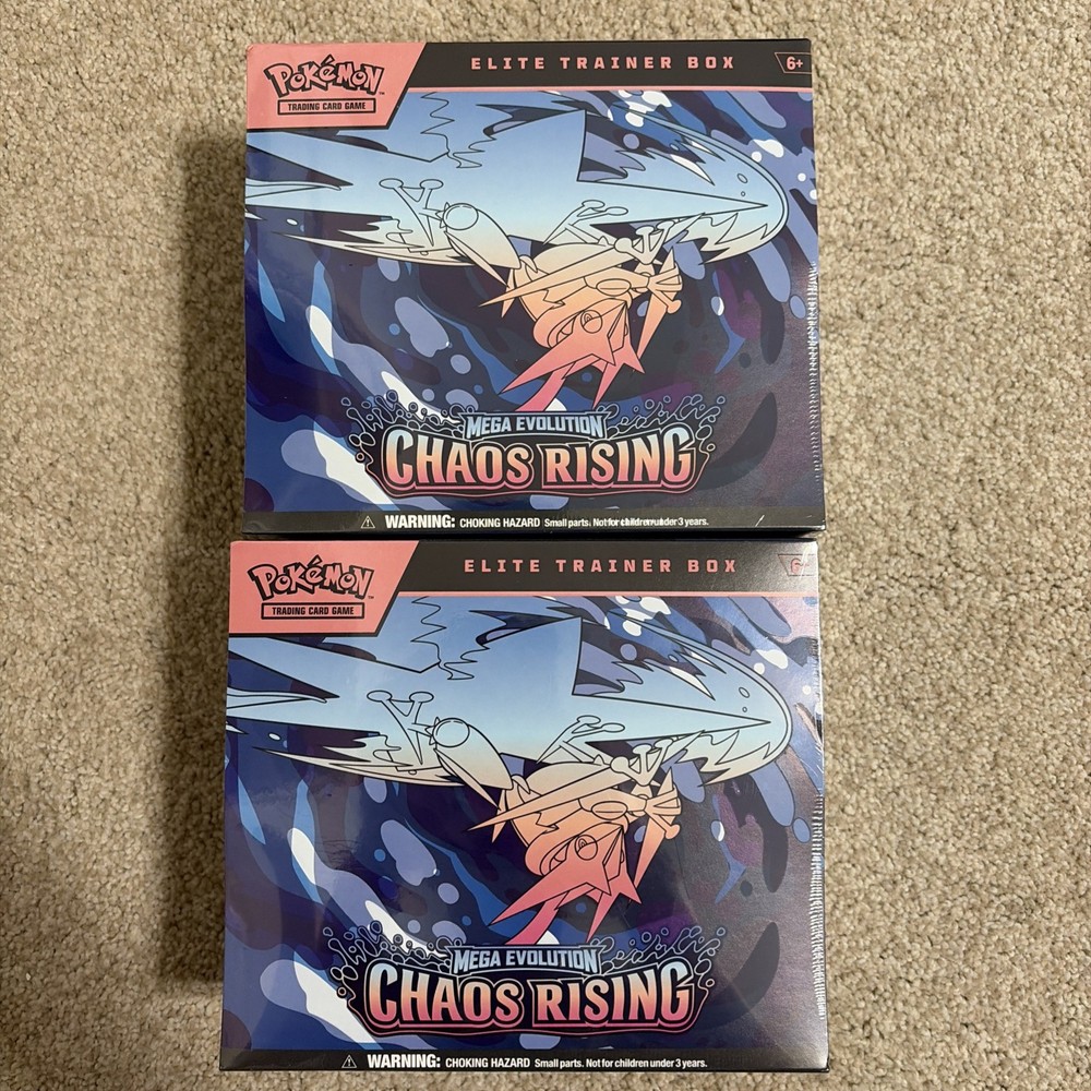 Lot Of 2 - Pokemon Chaos Rising ETB Elite Trainer Box Sealed ✅ SHIPS FAST