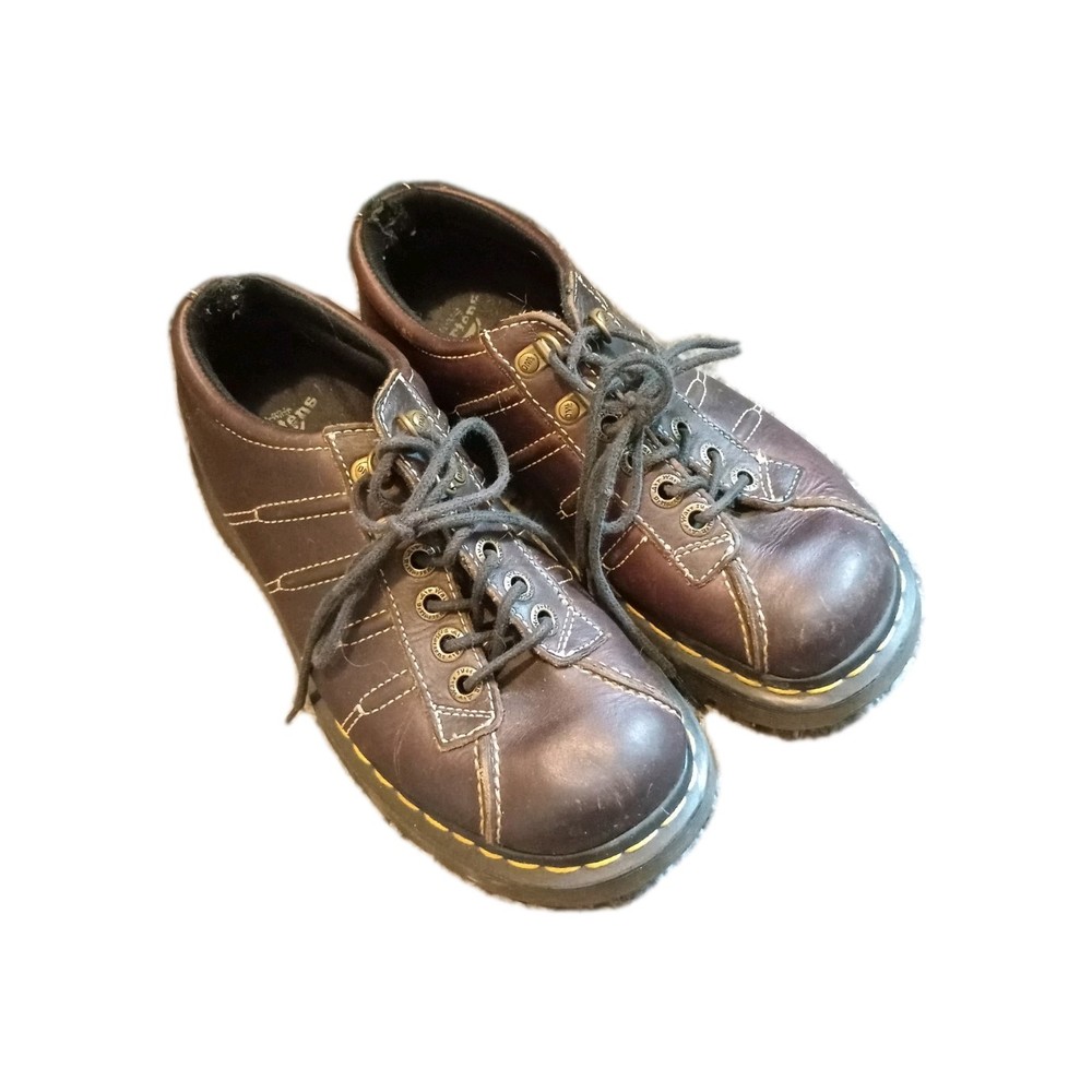 Dr. Docs Martens 10940 Brown Leather Chunky Lace Up Oxfords Y2K Mens Size 5