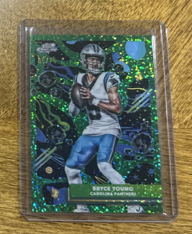 2025 Topps Chrome Cosmic - Bryce Young Green Dust /75