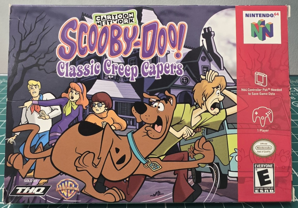 Scooby-Doo Classic Creep Capers (Nintendo 64, 2001) Tested/Working - CIB - RARE!