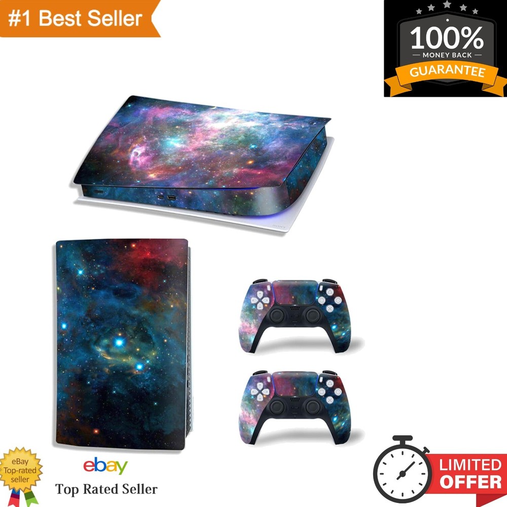 Personalized Dark Starry PS5 Skin Decal Cover - Console & Controller Protection