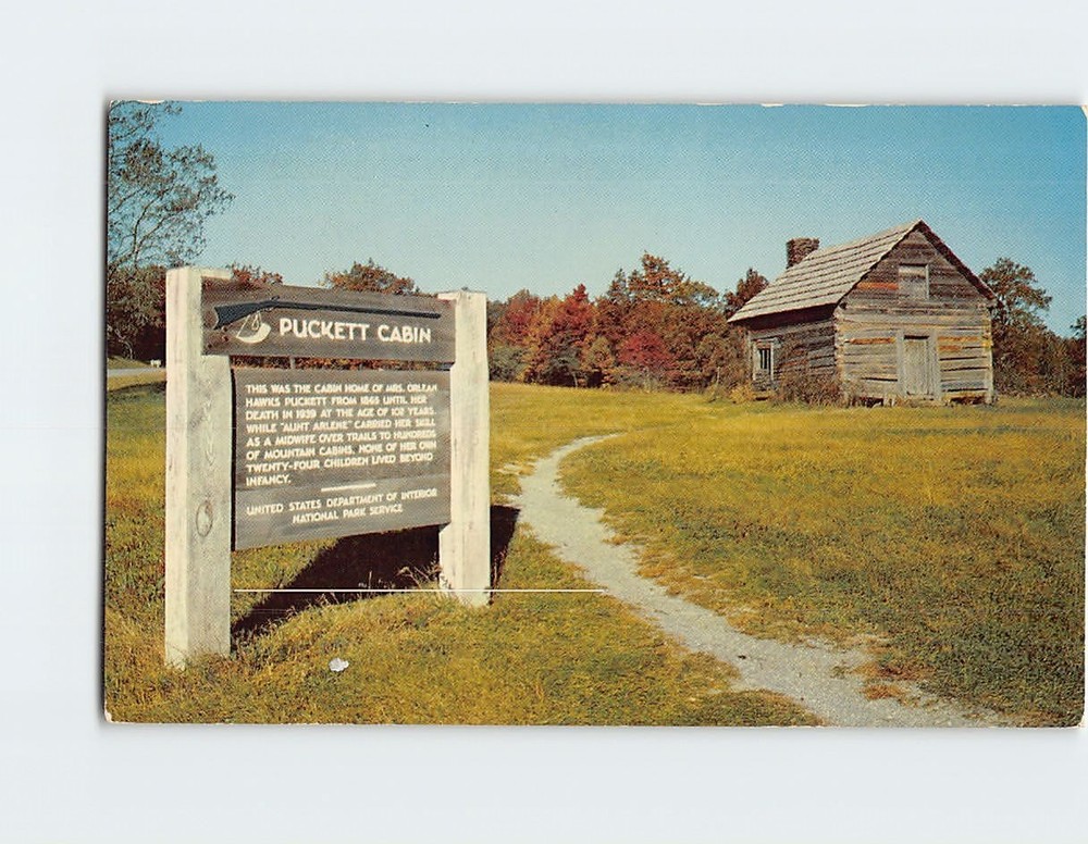 Postcard Puckett Cabin Blue Ridge Parkway Virginia USA North America