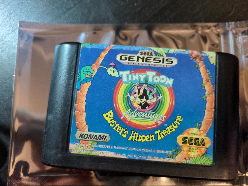 Tiny Toon Adventures: Buster's Hidden Treasure, Genesis, Cartridge Only, Tested!