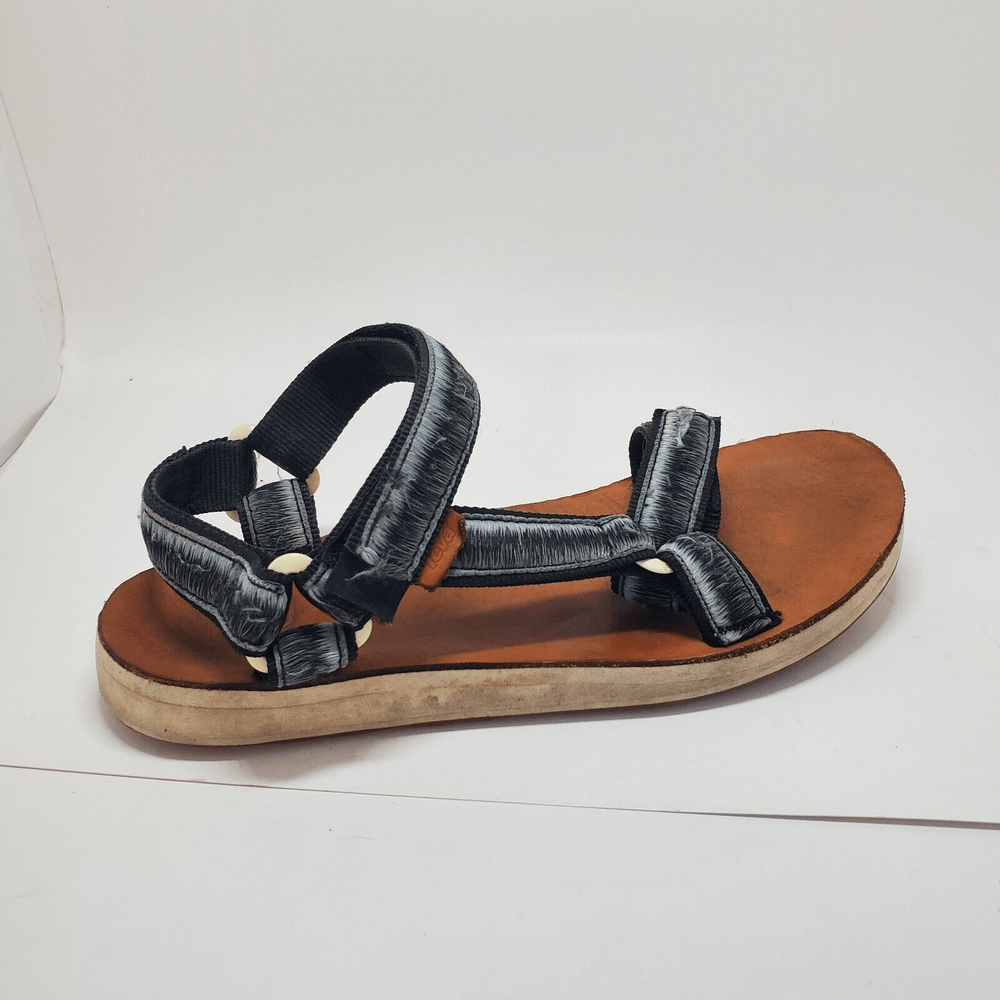 Teva Womens Original Ombre Strap Black Grey Open Toe Sandles 8