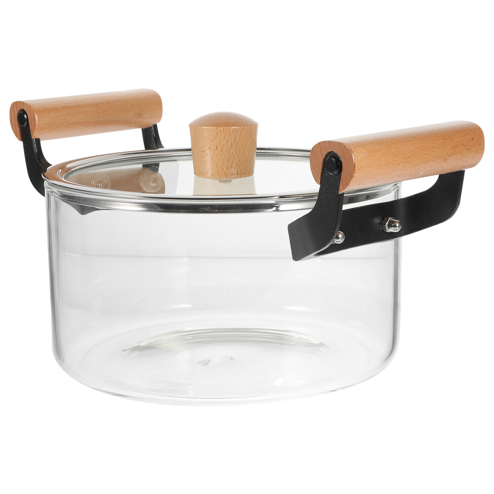 Bowl Clear Pots for Cooking Soup Transparent Heat-resistant Travel