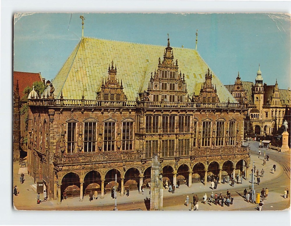 Postcard Rathaus Bremen Germany